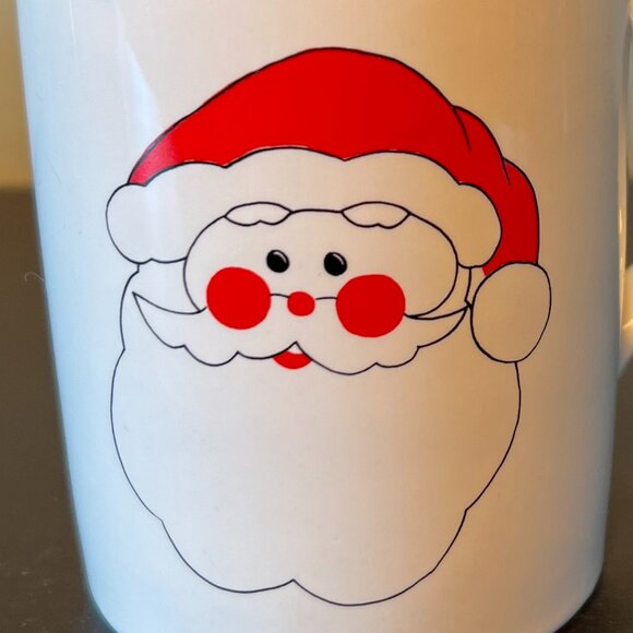 Rosy-Cheeked Santa Claus Merry Christmas Holiday Ceramic Mug - Picture 3 of 7